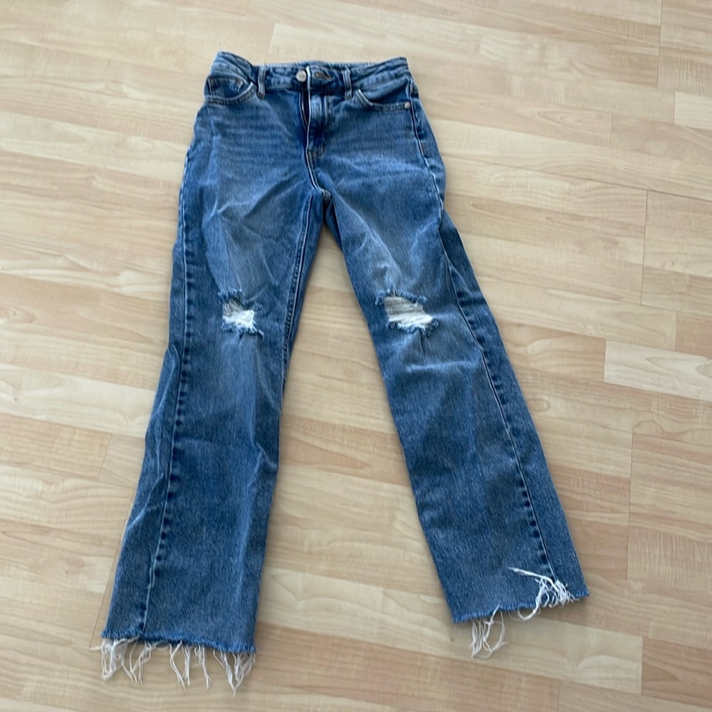 Distressed jeans